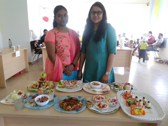 Healthy food showcase at a nutrition event