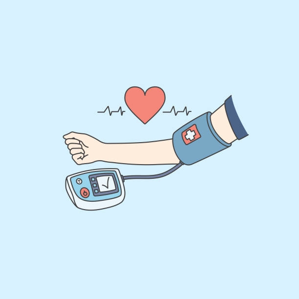 Illustration of a blood pressure monitor