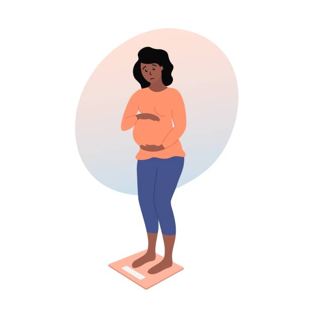 Illustration representing pregnancy and maternal nutrition