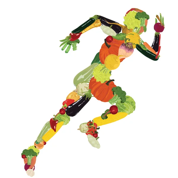 Illustration representing sports nutrition and fitness